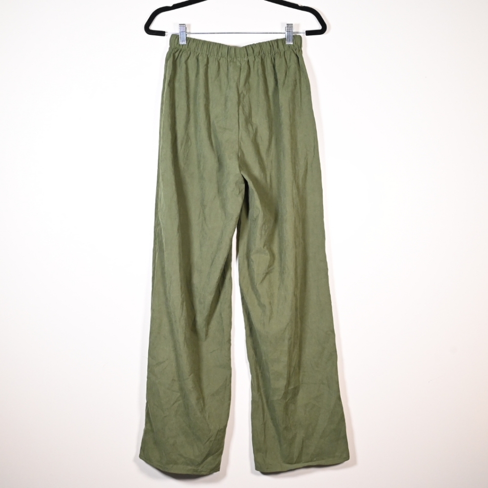 Princess Polly Olive Wide Leg Pants - Picture 2 of 2